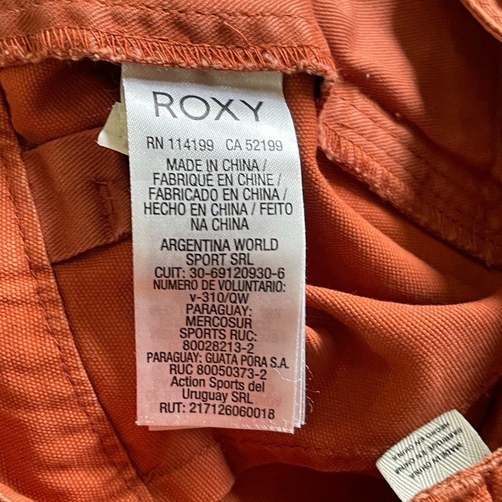 Roxy Trust and Smile Orange Shorts Women’s Size Small - Picture 5 of 9